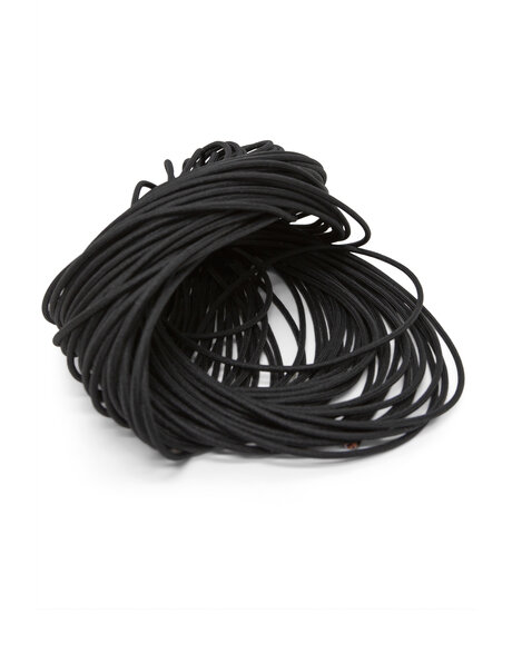 Cotton covered lamp cord, black, round, very supple