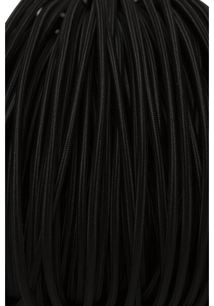 Black 2mm Elastic Cord - By the Roll (280y)