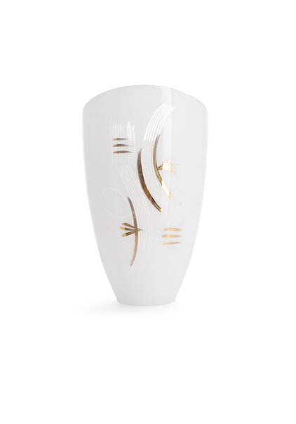 Vintage Lampshade, White and Gold