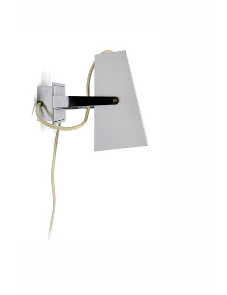 Wall lamp, rectangular vintage spot in white