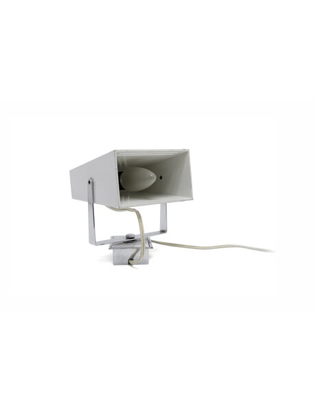 Wall lamp, rectangular vintage spot in white