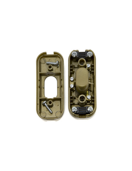 Gold coloured inline switch