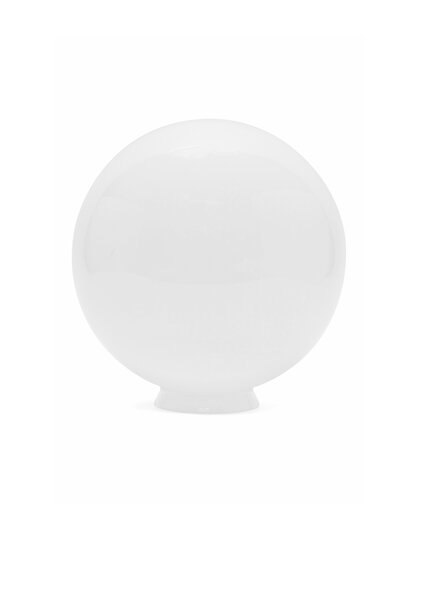 Lamp Glass, White Globe, Diameter: 20 cm (7.9 inch)