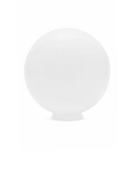 White lamp glass, sphere of 25 cm ( 9.8 inch) diameter