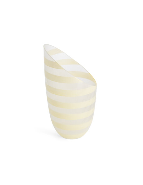 Glass lampshade, vintage, horizontal stripes