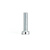 M5x0.8 (0.2 inch) screw, flatt head, slot, silver