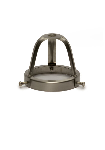 Lampshade Holder, Matt Nickel, Open, High Model, 6 cm
