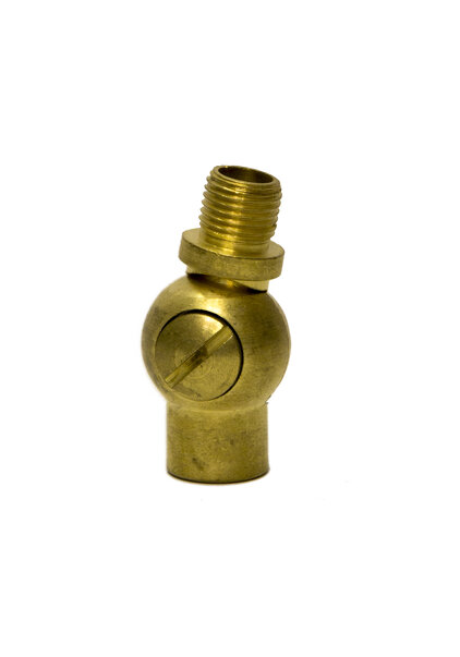 Brass Swivel also Adjustment Joint or Knee Joint, M10x1
