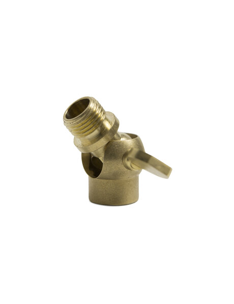 Brass Swing Unit (knee joint) with wing nut, thread: external (male) / internal (female)