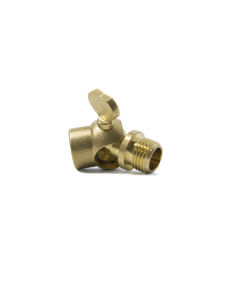 Brass Swing Unit (knee joint) with wing nut, thread: external (male) / internal (female)