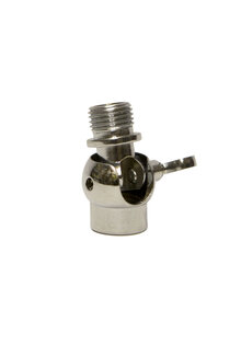 Swivel or Adjustment Joint, with Screw, Chrome, M10x1