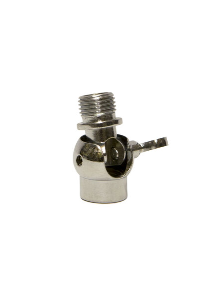 Swivel or Adjustment Joint, with Screw, Chrome, M10x1
