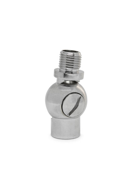 Swivel (Knee Joint) , Silver Colour, M10x1 Thread