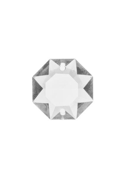 Kroonluchter Glas, Octagon Kraal, 2.6 cm (zakje van 5)