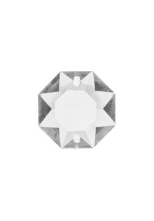 Kroonluchter Glas, Octagon Kraal, 2.4 cm (zakje van 5)