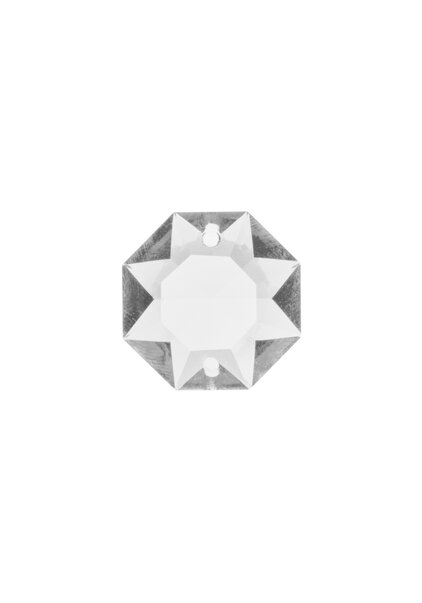 Crystal Bead, Octagon, 1.6 cm, Bag of 10