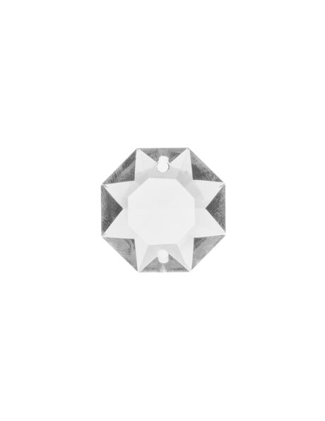 Kristallen kralen, ster in glas, 1.6 cm