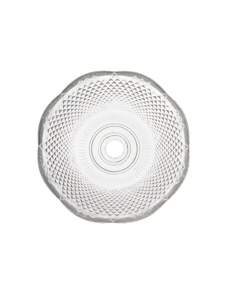 Luster dish with diamond pattern