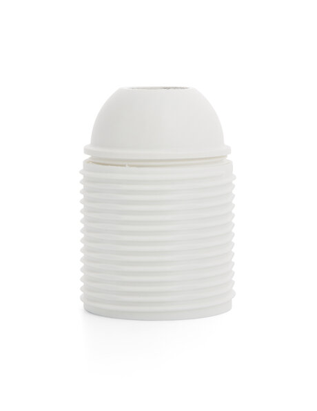 Lamp fitting, E27, plastic, white