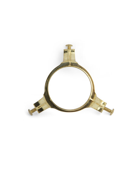 Lamp shade holder, open, brass, Ø up to 6 cm /(2.4 inch)