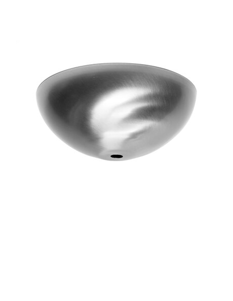 Ceiling plate, hemisphere (half ball shape), matt nickel