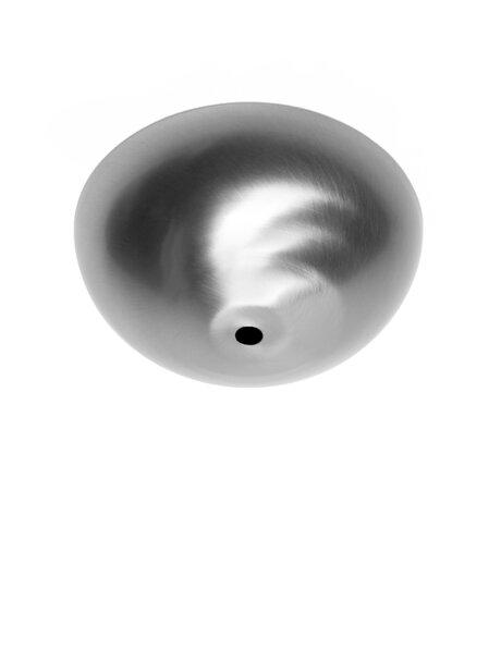 Ceiling plate, hemisphere (half ball shape), matt nickel