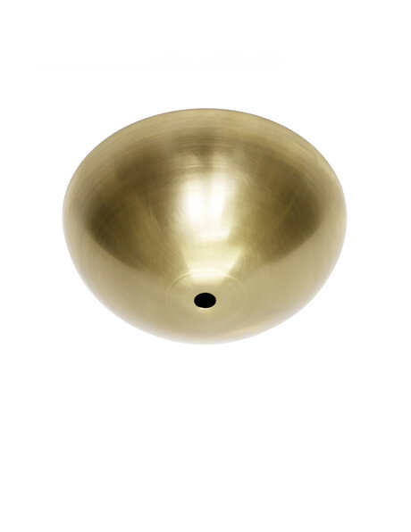 Ceiling plate, brass, shape: hemisphere (half ball)