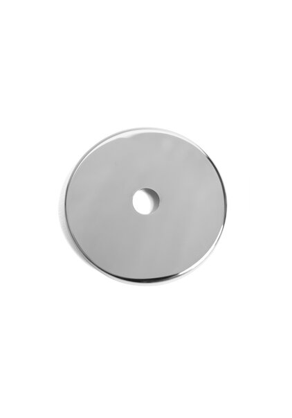 Cover Plate, Shiny Silver, 6 cm / 2.4 inch