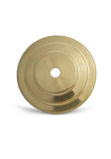 Afdekplaat, Getrapt, Glimmend Goud Koper 8.5 cm