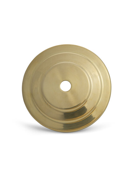 Afdekplaat, Getrapt, Glimmend Goud Koper 8.5 cm