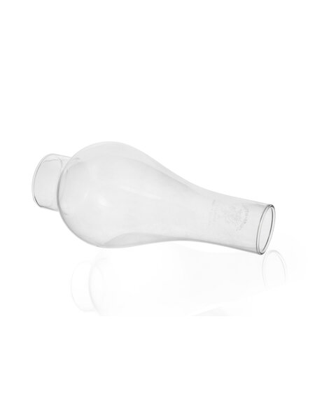 OIlielampglas, glazen lampenkap, buikglas, 18 cm