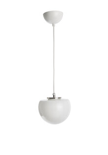 Wit Glazen Hanglamp, Halve Bol 15 cm