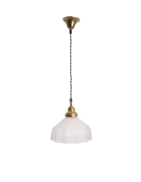 Pink glass hanging lamp, classic