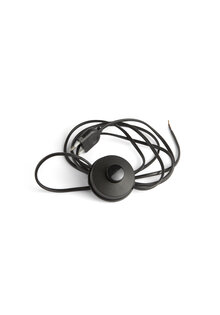 Black Lamp Cord, Cord for Floor Lamp, 2.5 Meters