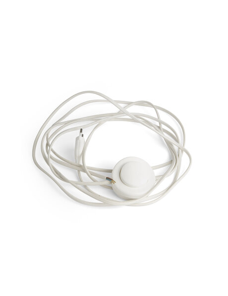 Lamp cord for floor lamp, white, length 2.5 meters