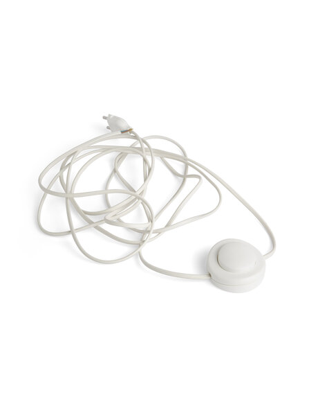 Lamp snoer voor vloerlamp, wit, lengte 2.5 meter