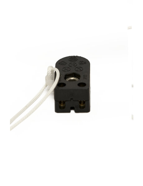 Black pull switch with cord