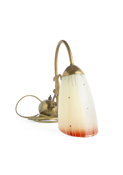 Vintage Wandlamp, Rood Lip, Jaren 50