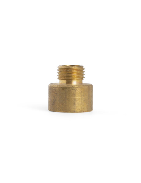 Adapting nipple, 1.3 x 1.0 cm, (0.51 x  0.39 inch), brass, vintage