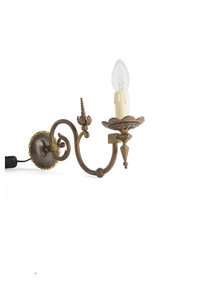 Copper Wall Lamp, Chandelier Wall Lamp with Candle