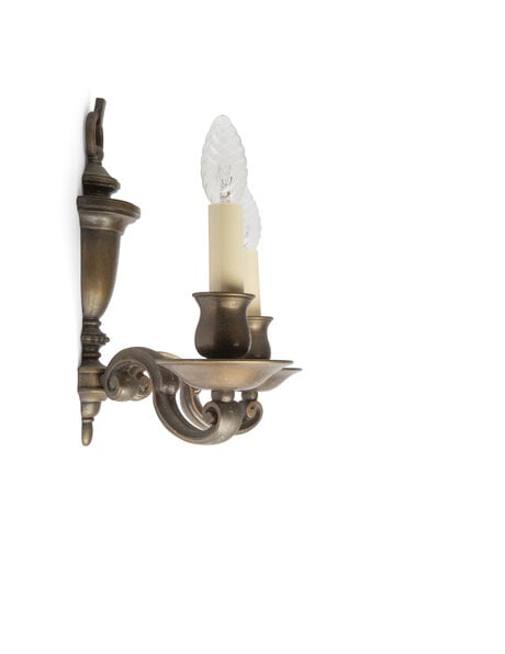 Classic wall lamp with two candles