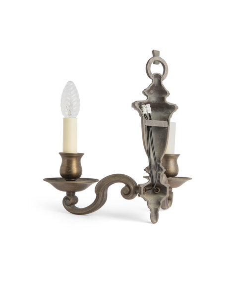 Classic wall lamp with two candles