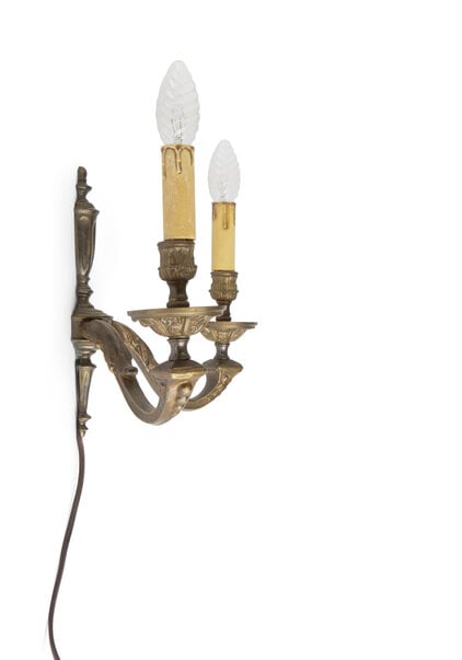 Antique Wall Lamp, Double Torch