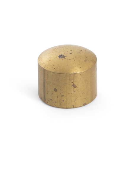 Brass cover plate, M10x1 internal thread, vintage