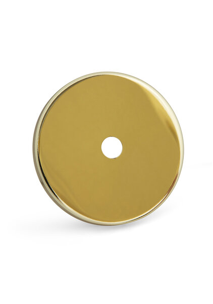 Cover plate, Shiny Gold Colored 7.2 cm (2.8 inch)