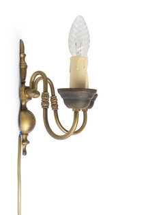 Klein Wandlampje, Klassieke Wandlamp, Twee Kaarsen