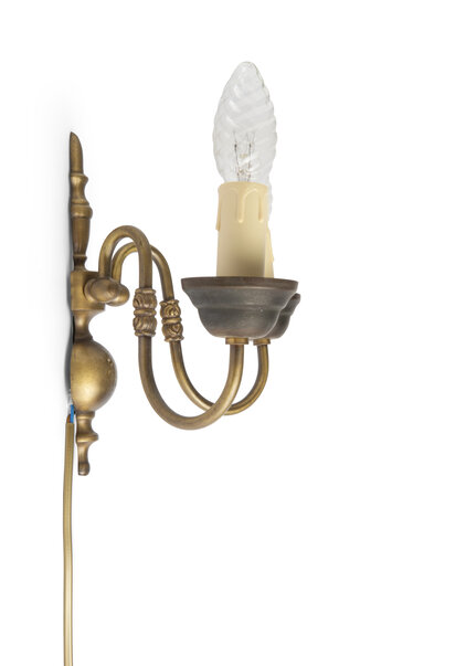 Klein Wandlampje, Klassieke Wandlamp, Twee Kaarsen