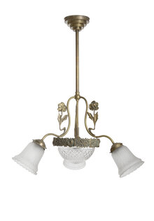 Klassieke Hanglamp, Bloemen, Jaren 30