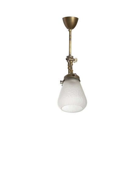 Hanglamp voor boven de tafel, glazen kappen af te stellen