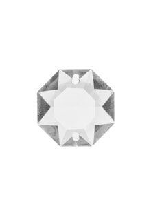 Kroonluchter Glas, Octagon Kraal 2.7 cm (zakje van 5)